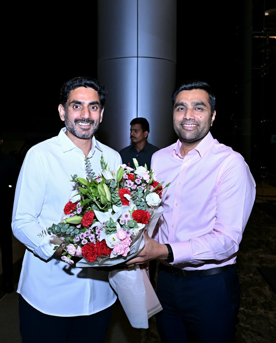 naralokesh's tweet photo. During my Ahmedabad visit, I had the opportunity to visit the Adani Group’s state-of-the-art Energy Monitoring Centre.

Through a fully integrated platform, their power generation assets are monitored in real time, enabling better efficiency, faster decision-making and reduced downtime.

Impressive to see how technology and data are transforming the way large-scale energy infrastructure is managed. Thanks to my friend Karan Adani for hosting me this evening. 

@AdaniOnline