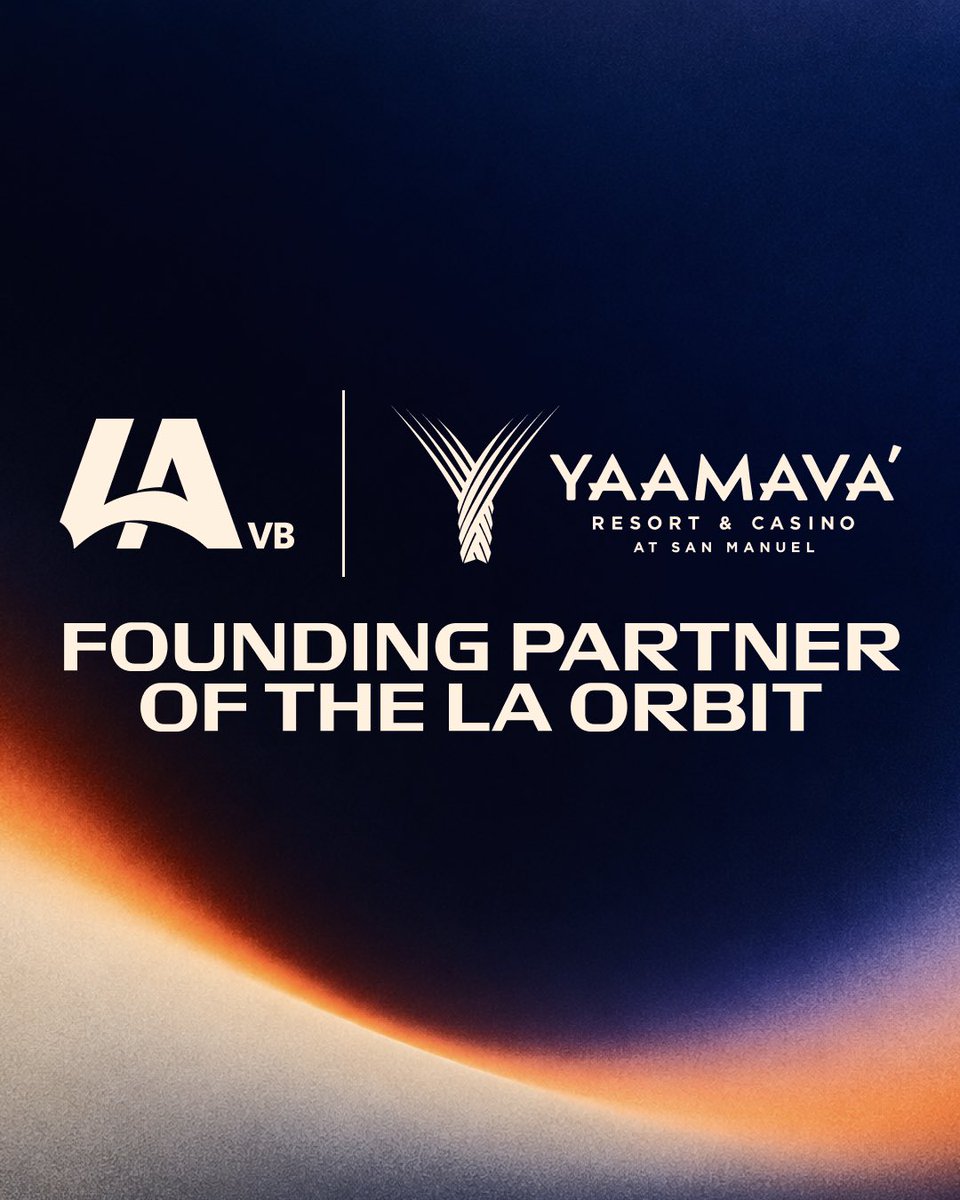 LAOrbitVB's tweet photo. Proud to have @Yaamava as the first Founding Partner of LA Orbit 🤩
#LAOrbit https://t.co/oChwUluP7z