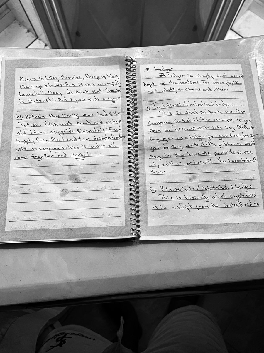 Sam417133166849's tweet photo. Day 3: Assignments… ☑️ 

1. Make research on history of first cryptocurrency 

2. Make research on Ledger, Cold wallet and Hot wallet

#CryptoWithShola https://t.co/FMAxTROemF
