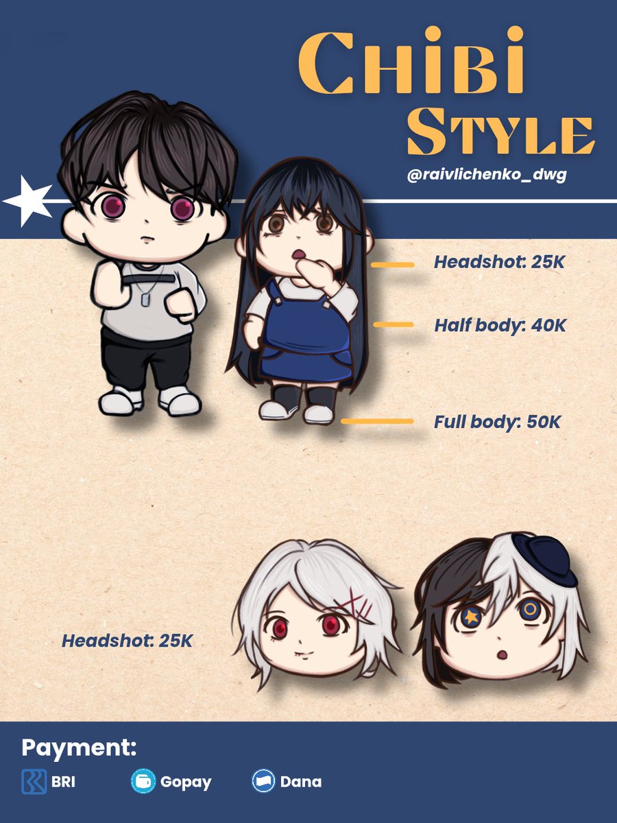 raivlichenko's tweet photo. (URGENT) COMMISSION OPEN‼️😸

[like &amp; share are appreciated 🔁]

Normal Style &amp; Chibi Style.

#commision #digitalart #artcommission #komikindo https://t.co/rPwgQnGWCy