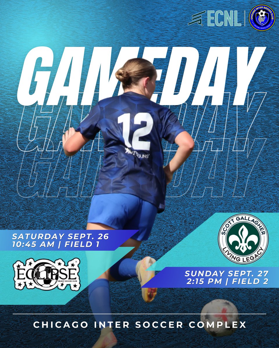 keirastone2010's tweet photo. 2️⃣ more home games this weekend! 

🆚@EclipseSelectSC U17 | Sat. | 10:45 AM
🆚@SLSGSoccerClub U17 | Sun. | 2:15 PM
📍 Chicago Inter Soccer Complex

@chiINTER @InterECNL2028 @ECNLgirls https://t.co/N42pesNJiH