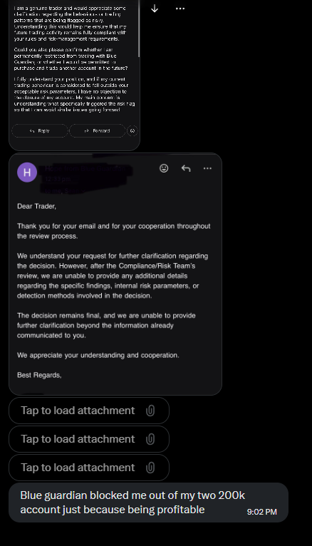 tradenate_'s tweet photo. Anddd more people reaching out to me via DM

Blue Guardian is A SCAM.

Stop. Trading. Them. https://t.co/qAkrLwdyks