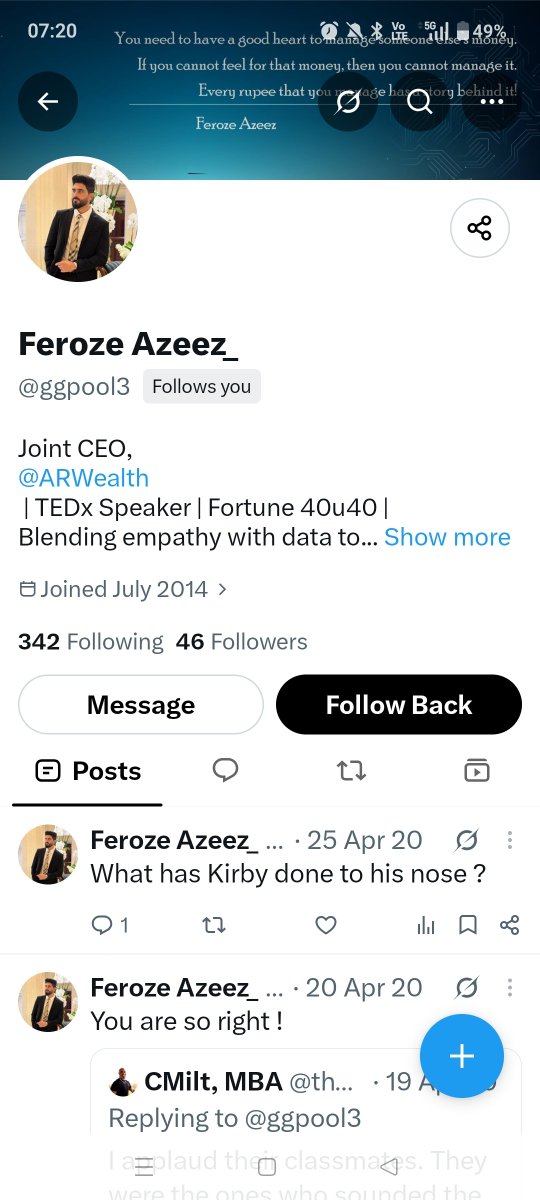 anoopyadav87's tweet photo. @feroze_azeez 🚨fake account alert https://t.co/mSRzahSOJl