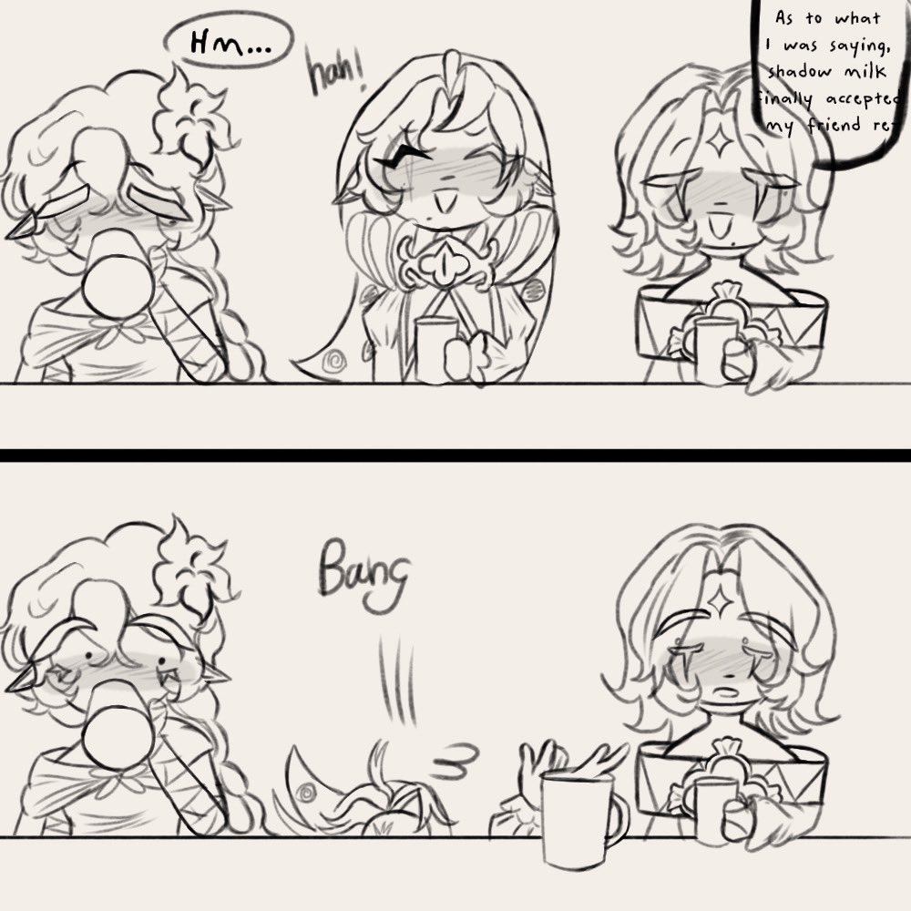 shucxibr's tweet photo. I love the head canon that shadow milk is light weight lol #crk #cookierunkingdom #pureshadowlily #smc #pvc #wlc https://t.co/EYPUCWJnJ7