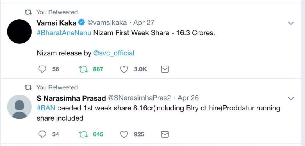 supersampangi's tweet photo. #bharatanenenu movie ki nizam and ceded distributors esina numbers .. but closing nizam 20 ceded 10 mark Rendu eyaledu so called dogs abo 360.. GK opening day easily 80 cr gross untadi Eela numbers ela nammali #varanasi https://t.co/Tkb5P7YDH7