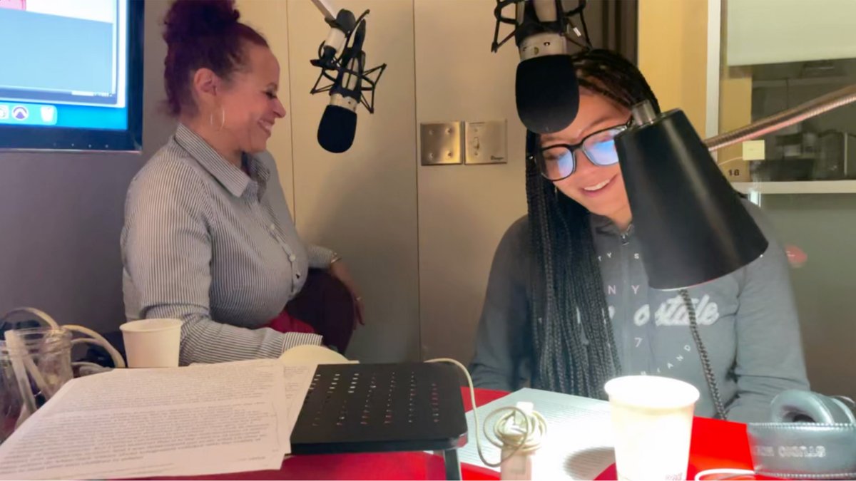 ThisAmerLife's tweet photo. Nikole Hannah-Jones famously argued for sending her daughter to a regular public school in NYC. Ten years later, she revisits that choice with Chana Joffe-Walt and her daughter, Najya, who has her own views. https://t.co/RY7gBKefg3 https://t.co/tGdCAqRNWN