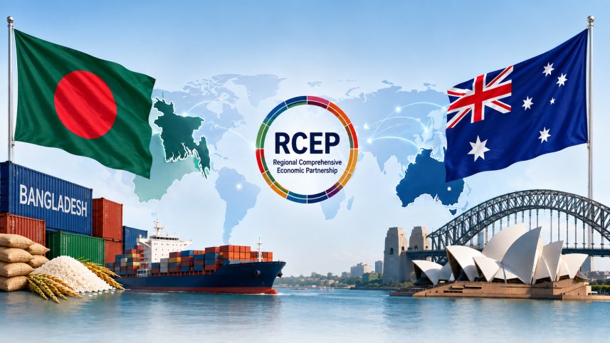 AzfarPolitical's tweet photo. Hello ASEAN! Adios India ✌🏾

“Bangladesh has received approval to advance its accession process to the Regional Comprehensive Economic Partnership (RCEP), the world’s largest free trade bloc, with an ad hoc working group set to expedite formal discussions and technical work on its membership.

For Bangladesh’s apparel and textile supply chain, the key commercial relevance is potential access to a regional trade arrangement covering the 10 member states of the Association of Southeast Asian Nations (ASEAN) plus China, Japan, South Korea, Australia and New Zealand.” 

Bangladesh First ♦️