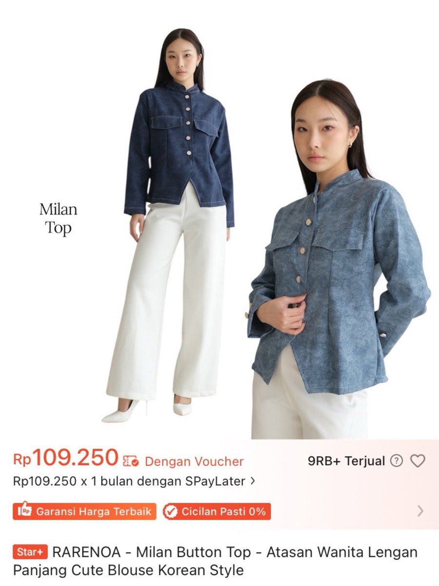 Oldschools_'s tweet photo. Atasan yg dipakai Delynn (@Delynn_JKT48): Rarenoa - Milan Top Button (Light Denim) π©΅β¨
Top button dari Rarenoa warna light denim yang simpel dan stylish! Potongannya manis banget, bikin tampilan kelihatan fresh, chic, dan cool ππ€
#Os48 #Delynnjkt48 https://t.co/bkhC0v9LMJ