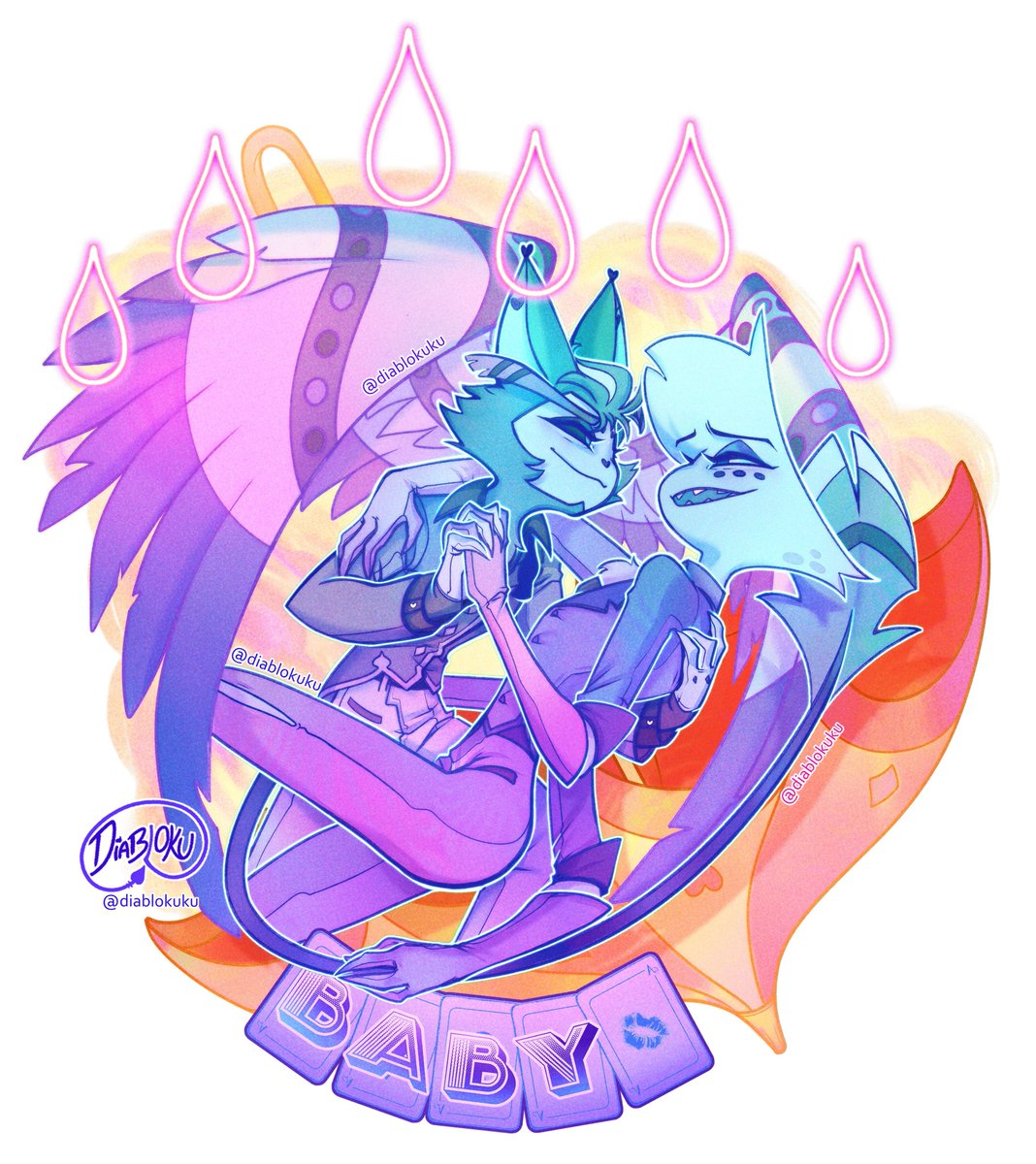 Diablokuku's tweet photo. Slow dancin' 🕷️🪄

#HazbinHotel #hazbinhotelAngelDust #HazbinHotelHusk #huskerdust https://t.co/7LaGTZeS8F