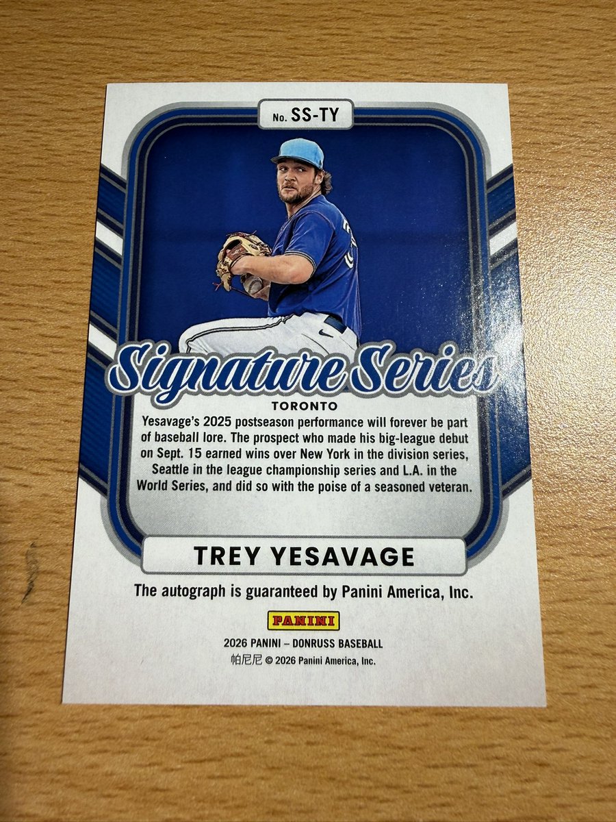schleids_cards's tweet photo. Post #32:

Trey Yesavage Rookie Auto /49

$25

Shipping:
PWE $2 (Up to 4 regular cards)
BMWT $5.50 https://t.co/kyb8Fmvm5v