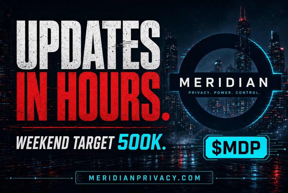 MeridianPrivacy's tweet photo. New website updates in a few hours.

Same product: privacy on BSC.
More of the wallet in front of people.

Weekend target: $500K market cap.

$MDP
https://t.co/H1RfuoUCJ8 https://t.co/UTJvMVXF0p