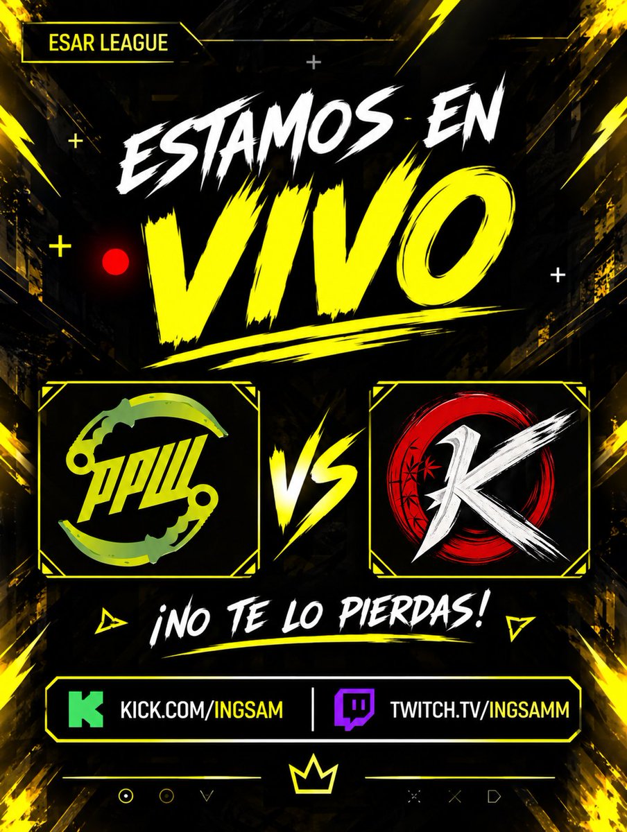 ESARLeague's tweet photo. UNETE A VER EL CUARTO PARTIDO CON PLATANO POWER ESPORTS VS KAIZEN ESPORTS🏆

Twitch: https://t.co/Db3eoIk7ul https://t.co/kUzCVTzrcg