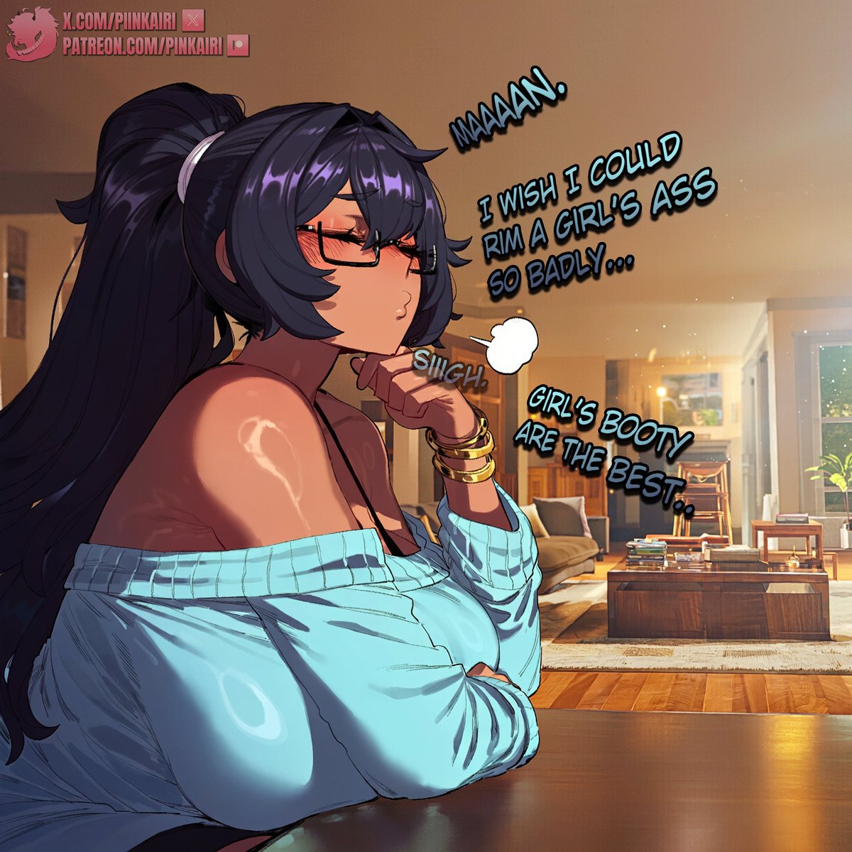 PIINKAIRI's tweet photo. ⠀

[ MATION &amp;&amp;. AIRI ]
( COMMISSION FOR @Mation_AI )

... She shouldn't have spoken out loud.

(1/2)

⠀ https://t.co/mHo10Vv5sz