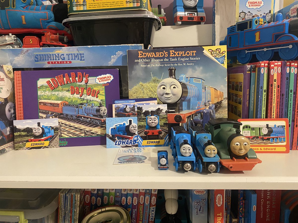 DevinTTTE's tweet photo. “I Will Do it, I Will Do It, I Will Do It!” My “Edward the Blue Engine” collection 💙 #edwardtheblueengine #thomasthetankengine #thomasandfriends #thomascollection #thomasfan https://t.co/iM6x0ILbCm
