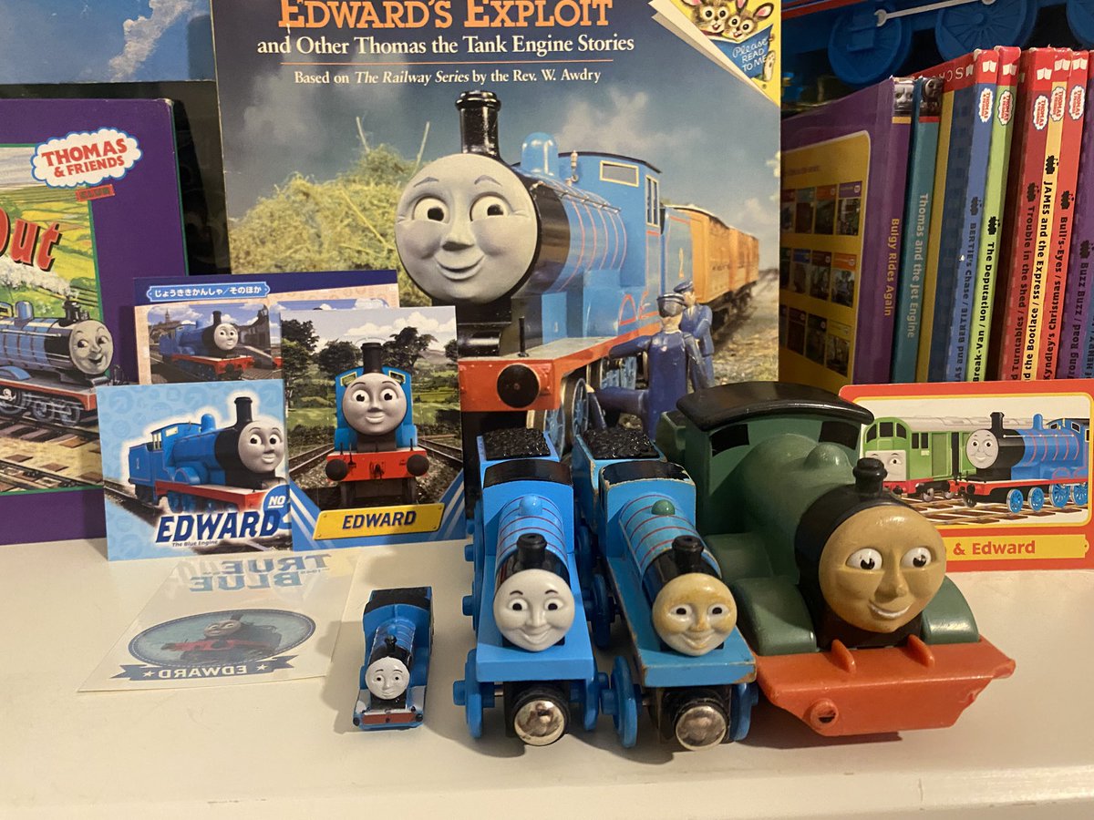 DevinTTTE's tweet photo. “I Will Do it, I Will Do It, I Will Do It!” My “Edward the Blue Engine” collection 💙 #edwardtheblueengine #thomasthetankengine #thomasandfriends #thomascollection #thomasfan https://t.co/iM6x0ILbCm