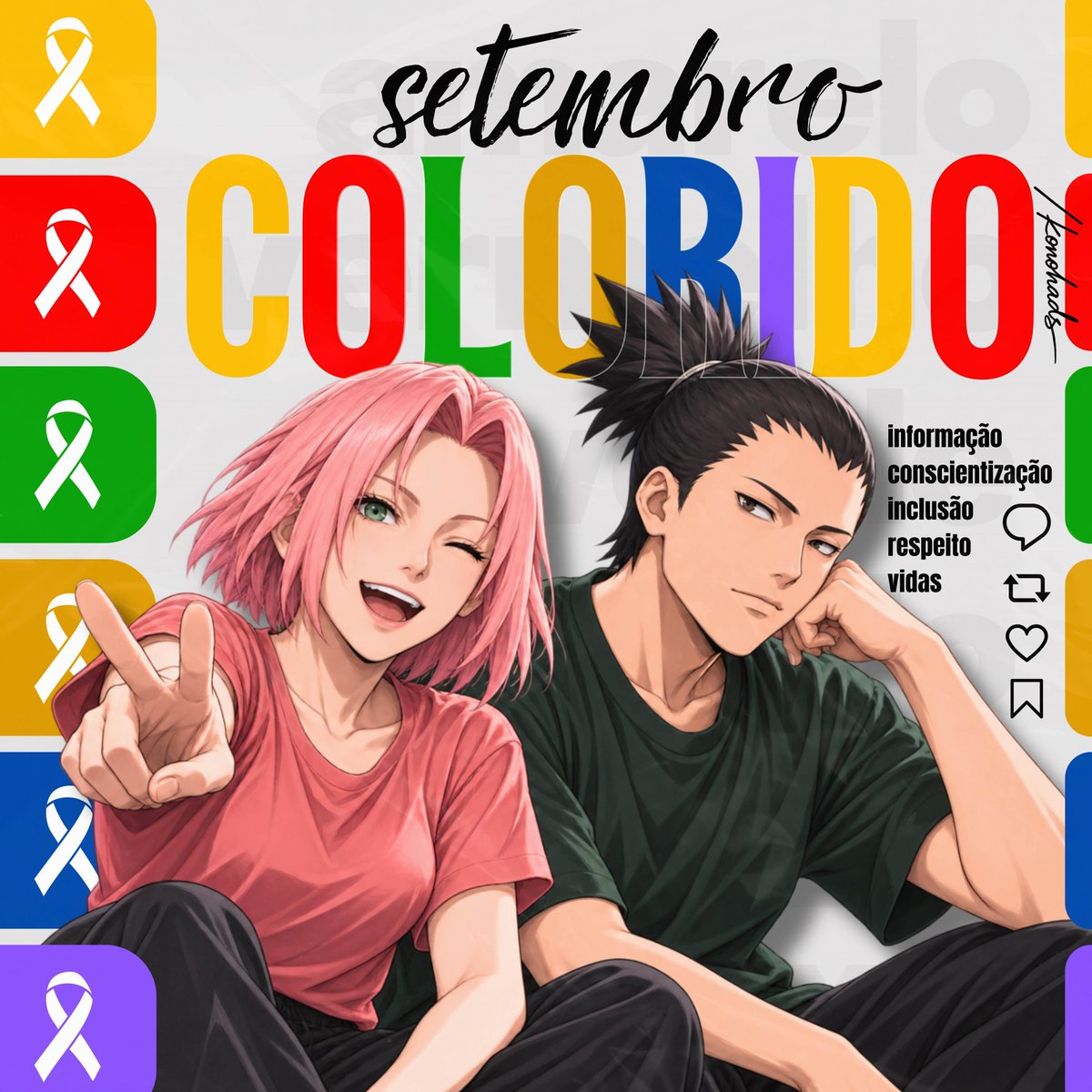 konohads's tweet photo. 🌈 SETEMBRO COLORIDO

Setembro vai muito além do amarelo. Temos o Setembro Verde, Setembro Vermelho e outras campanhas que trazem conscientização sobre temas importantes.

Cada cor representa uma causa que merece ser lembrada, respeitada e valorizada.

KNH https://t.co/pFbVqlUXmd