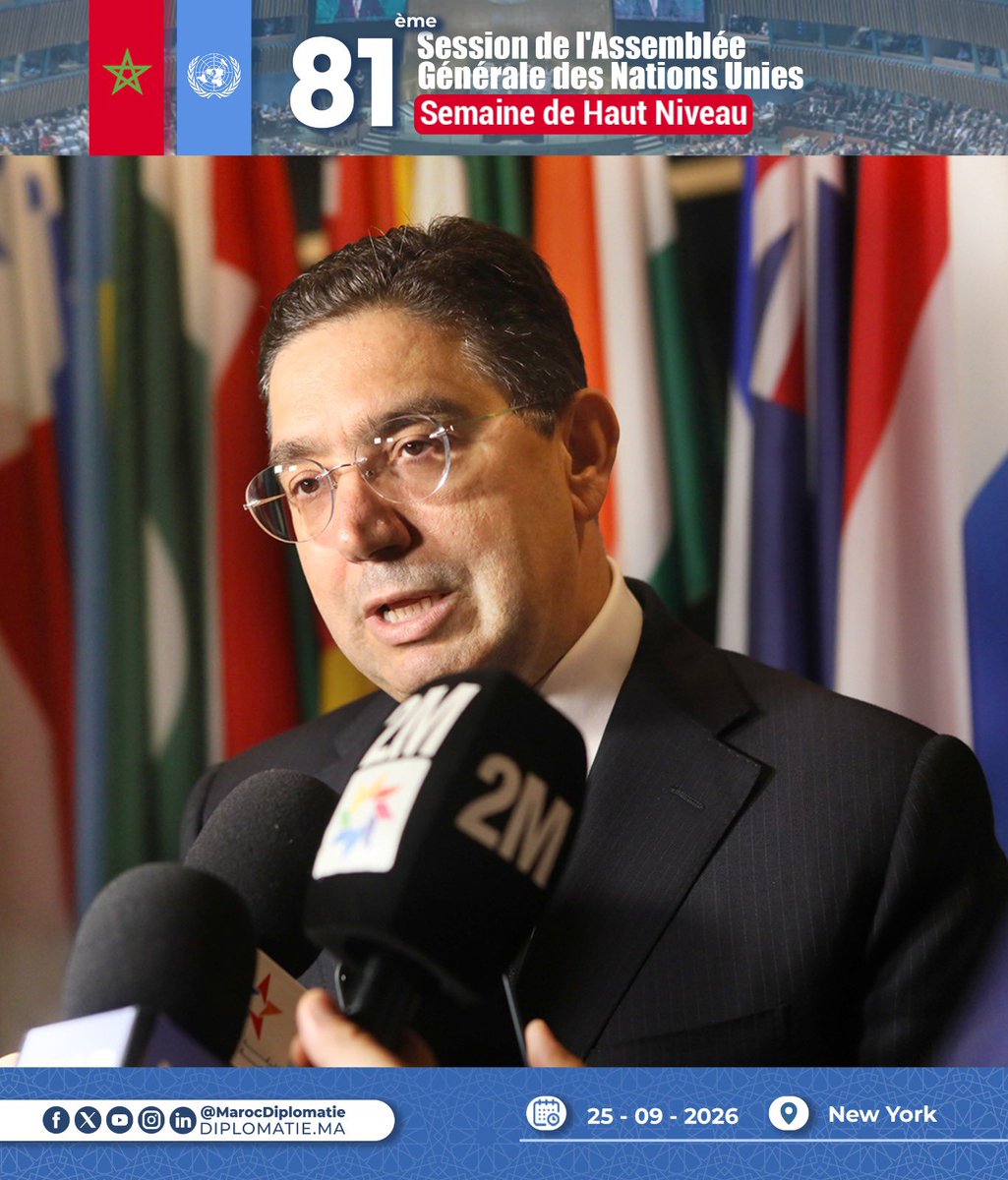 MarocDiplomatie's tweet photo. La candidature du Maroc à un siège non permanent au Conseil de sécurité de l'ONU pour la période 2028-2029 reflète le poids et la place du Royaume en tant qu’acteur agissant et crédible au niveau régional et international
🔗https://t.co/6wEj5Xbrf7 https://t.co/mMnZKGBjTD