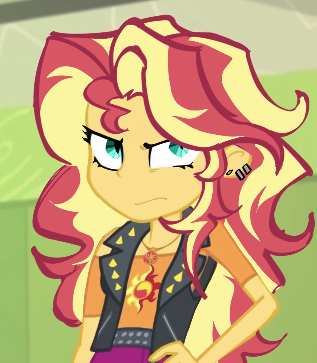 a_hometobefound's tweet photo. sunset shimmer but based off how i draw her :) helloooooo everypony https://t.co/zJXp6ExsEv