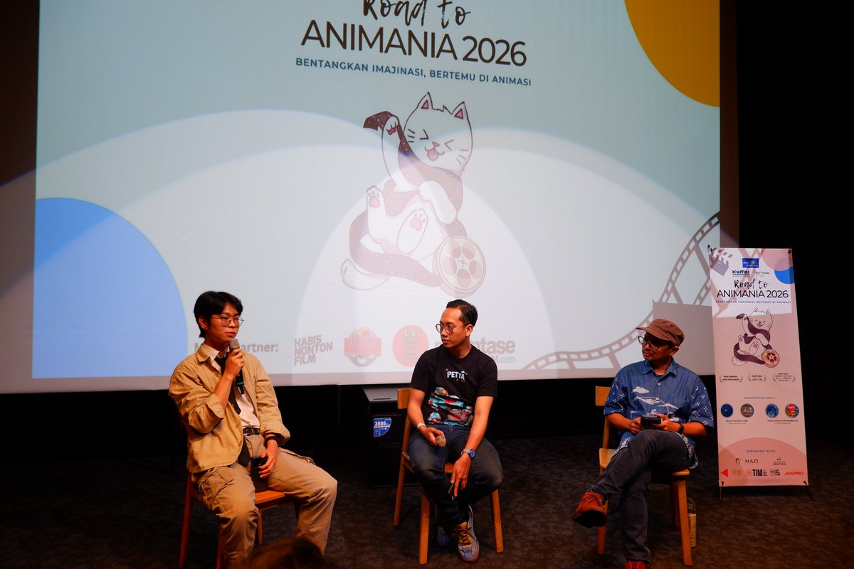 animaniaid's tweet photo. Road to Animania 2026 selesai diselenggarakan!   
Terima kasih kepada studio partner (Mazi Production &amp; Studio Amarana) dan para peserta yang sudah hadir memeriahkan acara.

Sampai jumpa di Festival Animasi Animania 2026!  #RoadToAnimania #FestivalAnimasi @komik_ksiana https://t.co/D4oydmZQaj