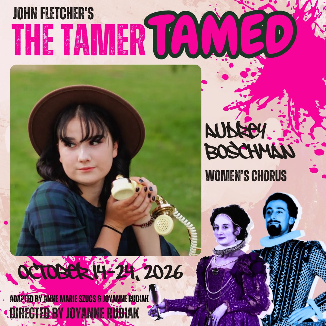 WalterdalePlays's tweet photo. Meet the Cast of THE TAMER TAMED our first show in Season 68!
.
The Tamer Tamed
by John Fletcher
Adapted by Anne Marie Szucs and Joyanne Rudiak
Directed by Joyanne Rudiak
Onstage October 14-24, 2026
.
Tickets: https://t.co/SbbpgI2CIF
,
#yegtheatre #tamertamed #walterdaletheatre https://t.co/iO7drUDSBF