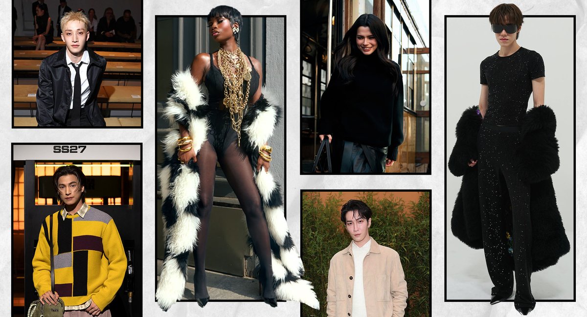 nomannersmag's tweet photo. Glamorous fur, classic autumn style and Y2K-inspired bedazzled statements—here's a recap of the front-row sightings at Milan Fashion Week D-4, courtesy of stars such as Olandria Carthen, Shota Watanabe, Trinity Tatum and more. 
🔗 https://t.co/qyRtlFEINt https://t.co/NnizRAWbuw