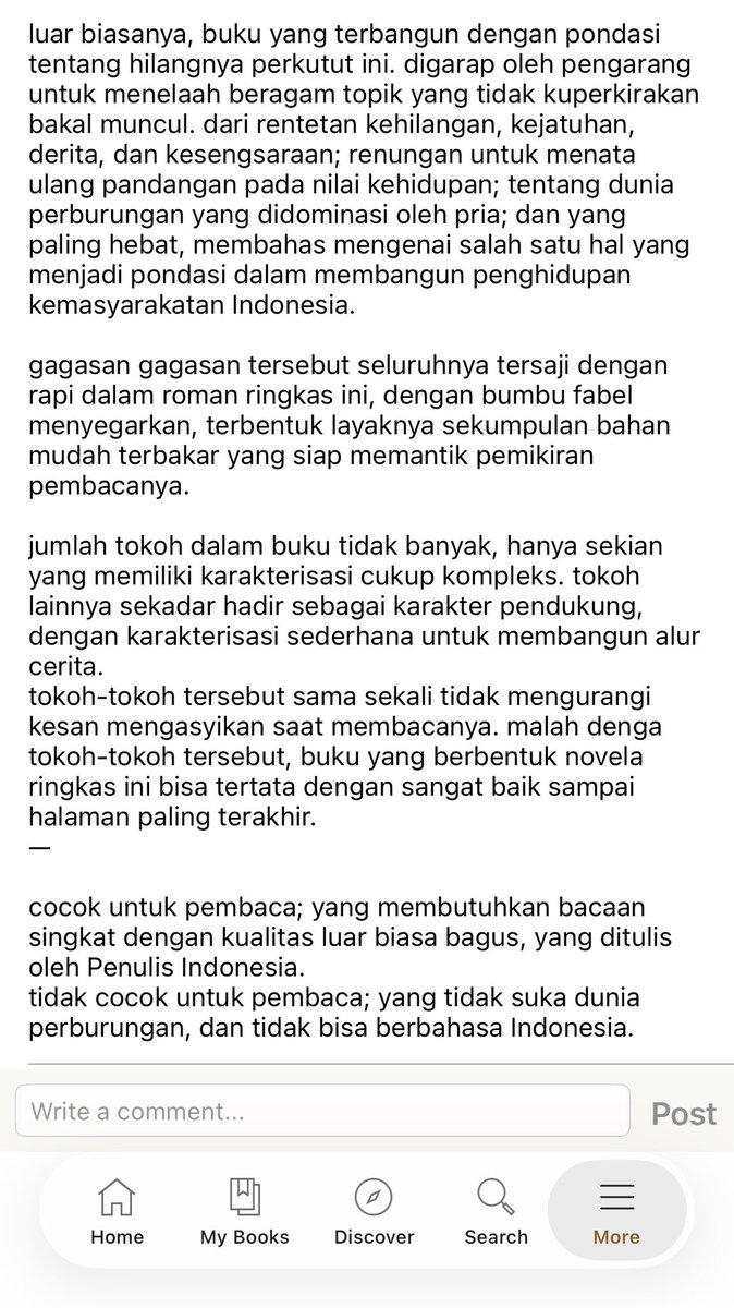 Iucreciamh's tweet photo. hey dulu aku duluan tertarik sm pacarku karena twit-twitnya soal buku, begitu liat reviewnya di gr, gokil coy exactly thE man i want, yakali aku tidak hobi baca buku lagi buat pdkt-an😋💗

some of his book reviews btw https://t.co/oorKHinTSJ