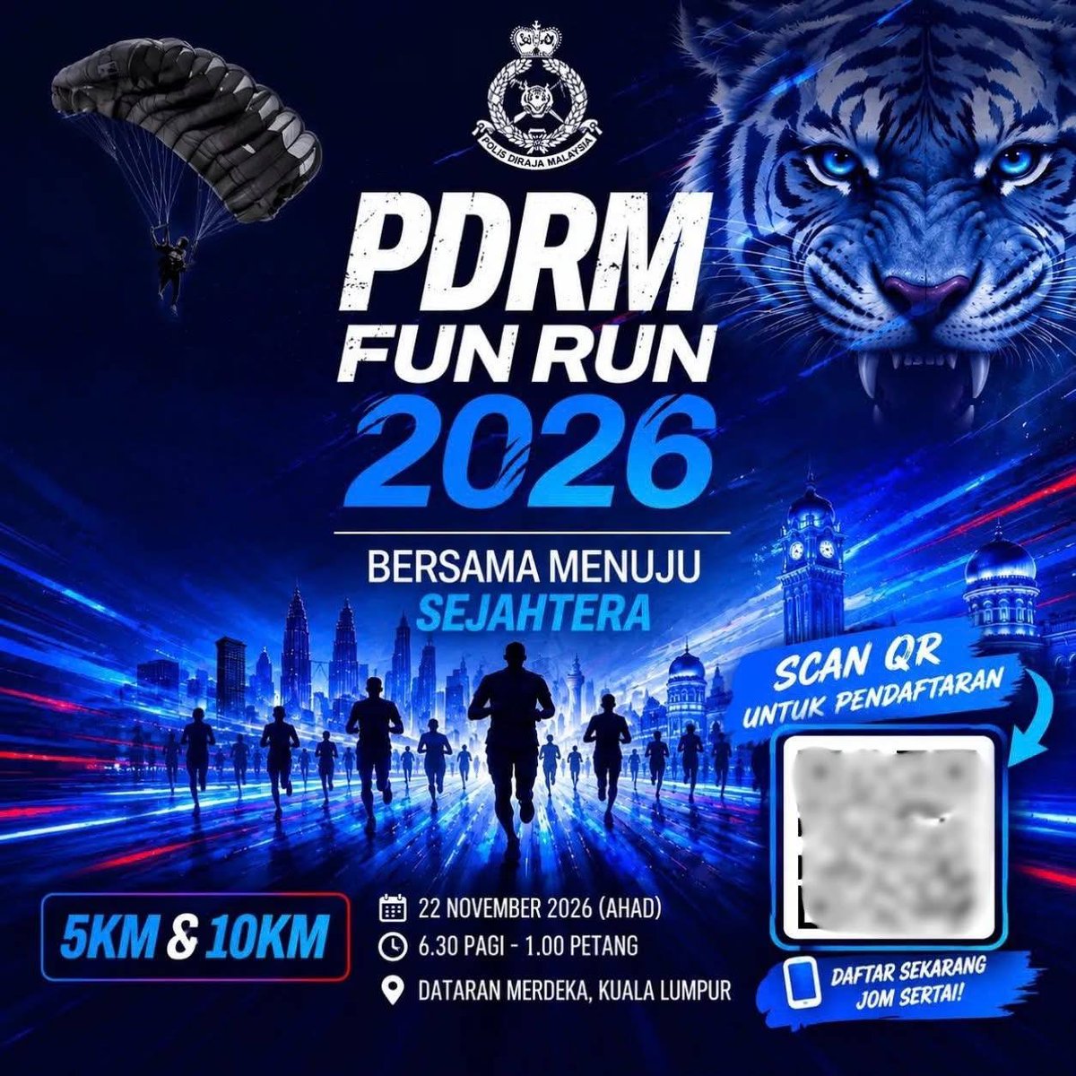 PDRMsia's tweet photo. #BeSmartStayAlert
#LetsFightScammerTogether

[HEBAHAN] SCAM ALERT: TIADA PENGAMBILAN KRU PDRM FUN RUN 2026

Bacaan lanjut menerusi pautan berikut, 
https://t.co/ay8F86ToiC https://t.co/5OlxxPMv7C