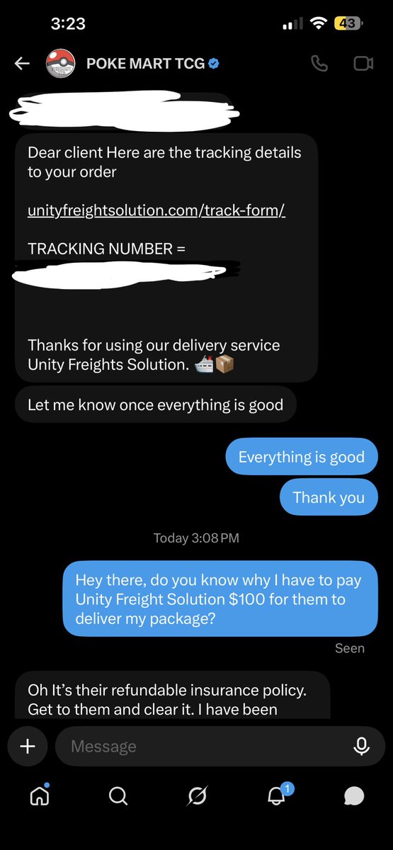 No1activeeee's tweet photo. Scammed by @pokemarttcg https://t.co/aVcvE911VJ