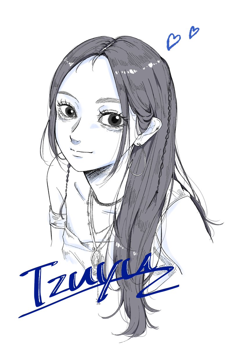 eto_1222's tweet photo. 💙
#illustration‌‌ #イラスト #落書き 
#twice #tzuyu https://t.co/WTWYCs477M