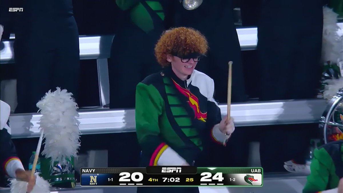 SickosCommittee's tweet photo. The @UAB_FB band uniforms are amazing. https://t.co/IROiHKC7yN