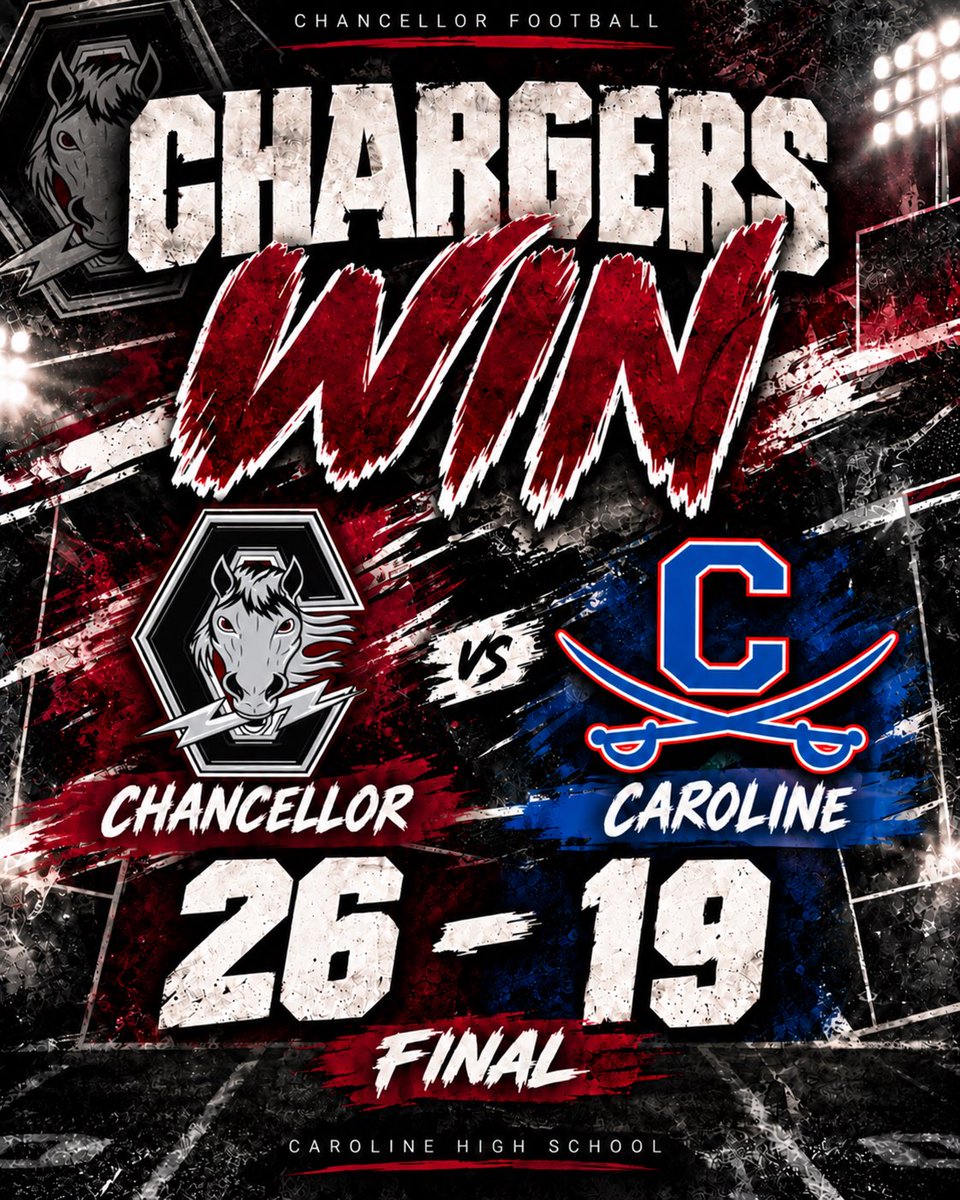 ChancellorCharg's tweet photo. Road dub. ⚡
FINAL Chancellor 26 Caroline 19
The Chargers get it done away from home.
#LeadTheCharge https://t.co/lO3LyylcPq