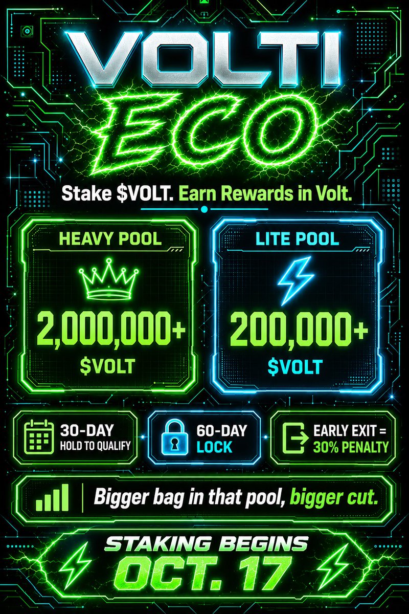 VOLT_WHALE_OG's tweet photo. Stake robinhood:0x5d102d1e69e77591d486aa4f663b3645151bbdf6 &amp; earn rewards in Volt.

Beginning Oct. 17th 💥⚡️@Voltinu_RH https://t.co/nPPerILqyT