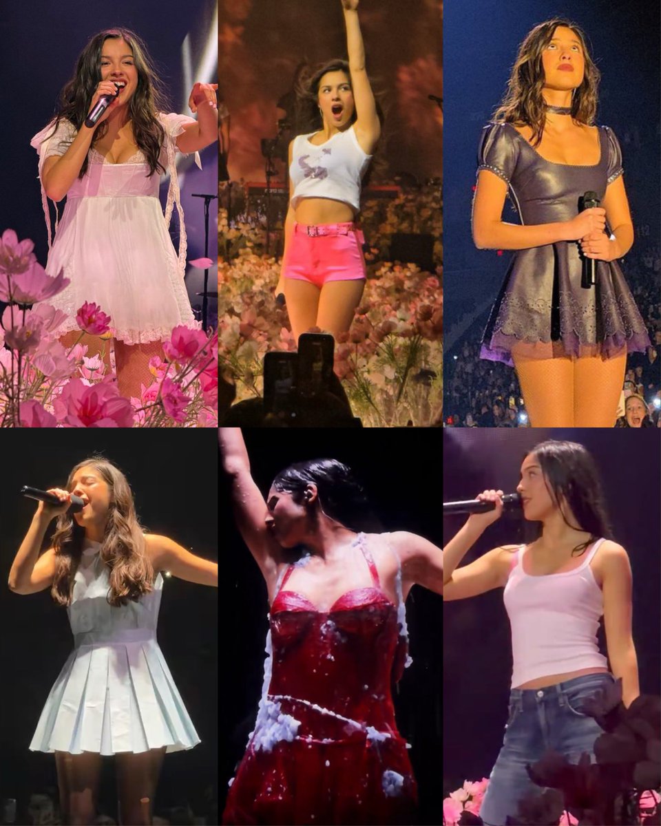 liviesthinker's tweet photo. olivia rodrigo’s: the unraveled tour opening night looks 📸🤍 https://t.co/xz6wUxLIw1