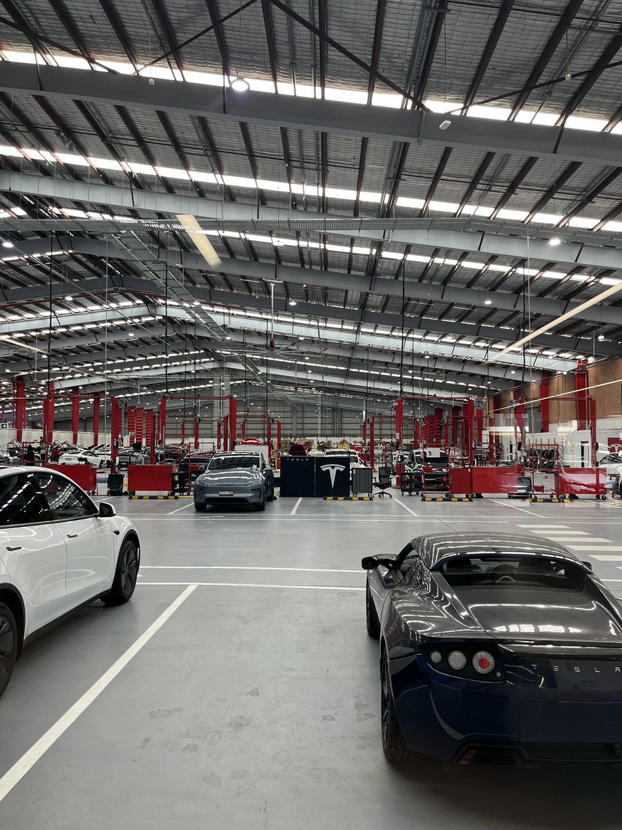 OryonAU's tweet photo. Hahaha, they don’t even let you sit in the Cybercab in Sydney.

Check out this OG Tesla roadster in the shop though https://t.co/7RjNgZqBp6