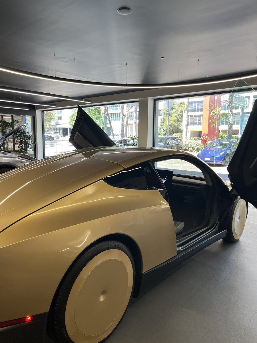 OryonAU's tweet photo. Hahaha, they don’t even let you sit in the Cybercab in Sydney.

Check out this OG Tesla roadster in the shop though https://t.co/7RjNgZqBp6