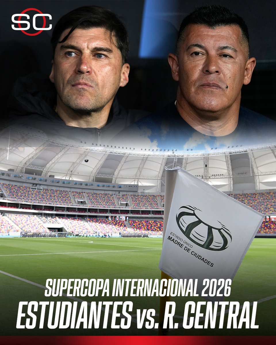 SC_ESPN's tweet photo. 🏆 ¡TENDREMOS UN NUEVO CAMPEÓN! Este sábado se disputará la cuarta edición de la Supercopa Internacional… ¿Quién será el Campeón?

2023 | Racing 2-1 Boca
2024 | Talleres 0-0 (3-2) River
2025 | Vélez 2-0 Estudiantes
2026 | Estudiantes vs. Rosario Central

📺 ESPN en el Plan Premium de #DisneyPlus