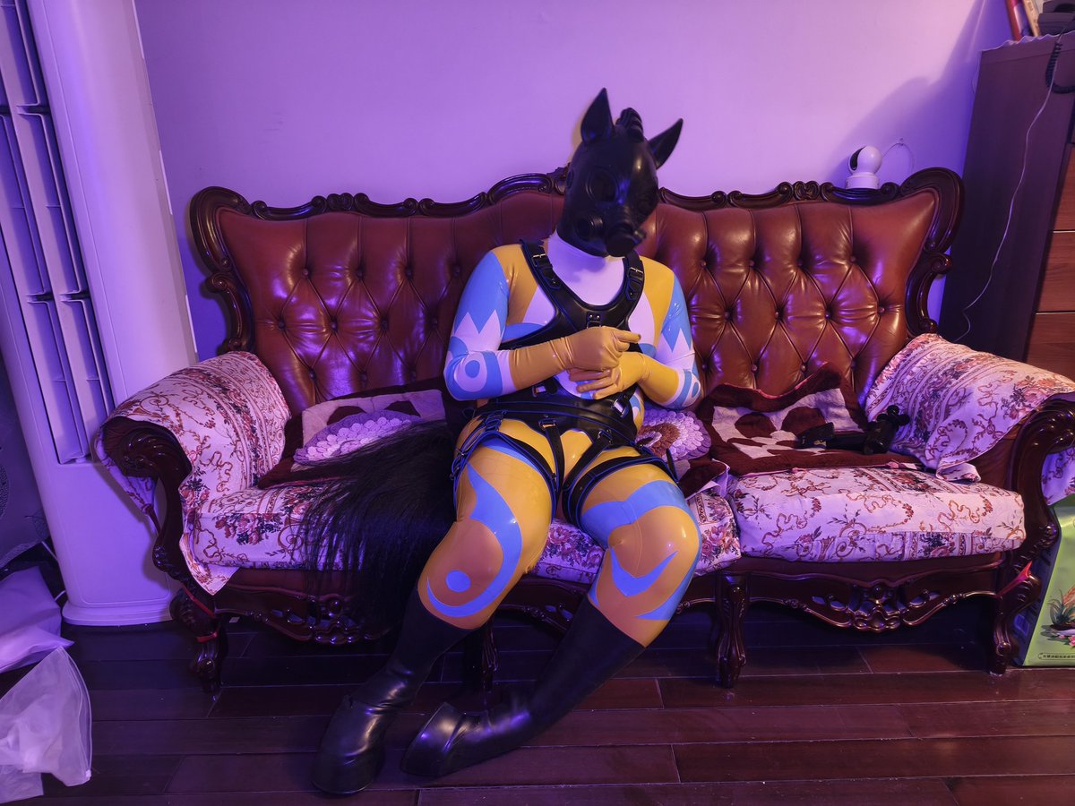 th63448085's tweet photo. rubber pony~ https://t.co/DnpJGqM2Es