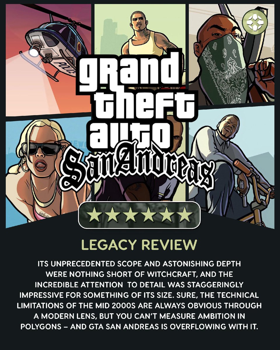 IGN's tweet photo. Grand Theft Auto: San Andreas is the single bestselling game on the most successful console in the history of the business. That’s not an accolade you can just earn by accident.

Our legacy review: https://t.co/C6fozoNZsJ https://t.co/9gRphsqidR