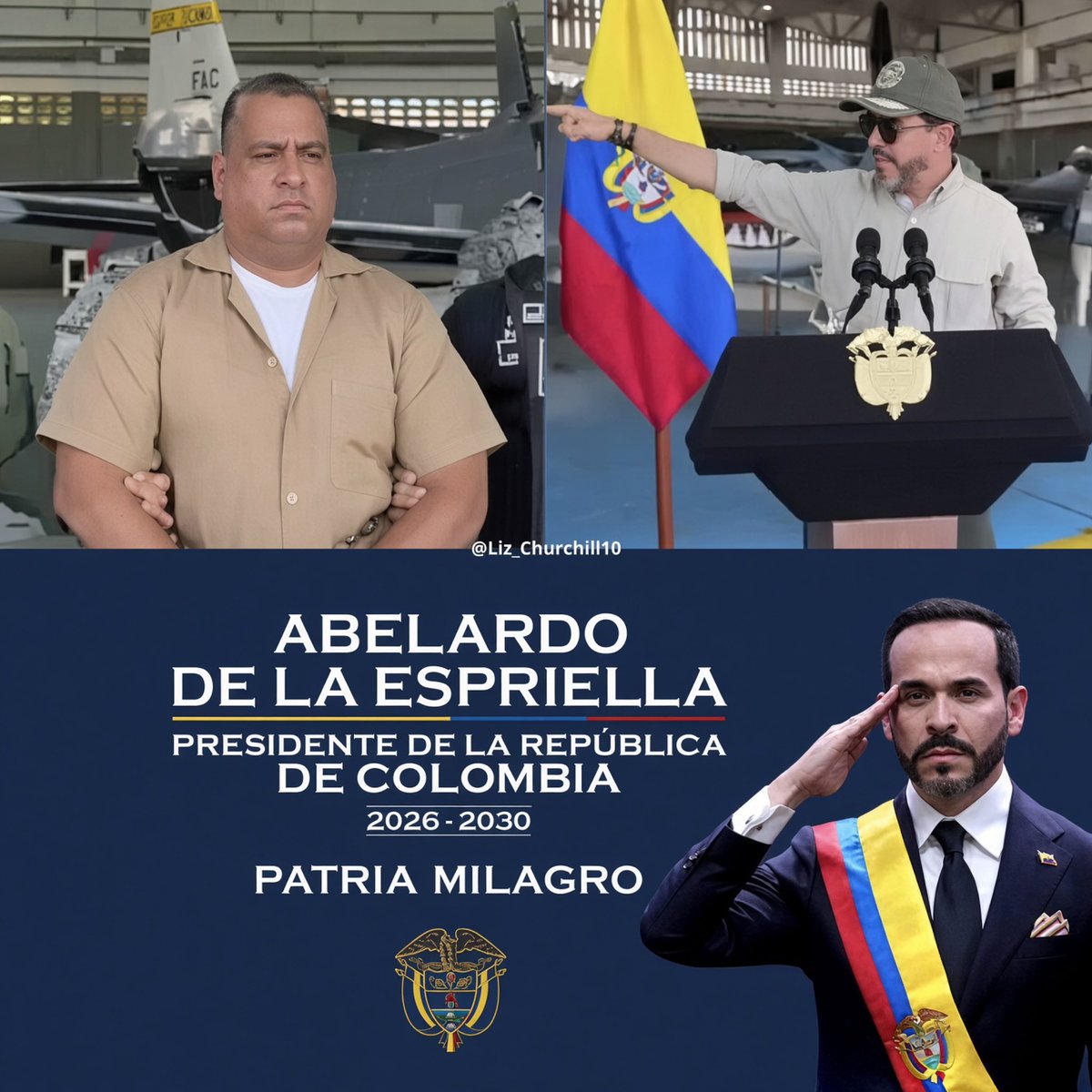 liz_churchill10's tweet photo. Wow. Incredible Leadership from Colombia’s President Abelardo De La Espriella…🏆

“Drug terrorist, you're going to rot in a jail in the United States. I signed the extradition without delay. Long live Christ the King!” https://t.co/GWVQB3DUHb