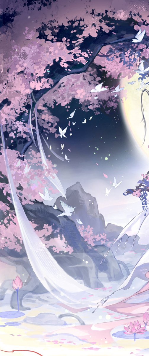 ghostcitynanny's tweet photo. #TGCF #Hualian 
Happy Mid Autumn Festival🎑
Sect Leader Hua Cheng and Flower God Xie Lian’s secret late night date at the Heavens’s 🪷 Lotus Pond at XianLe Palace beside the moon 🌕 ✨

*LianLian WILL wear anklets given by FaFa in all of my cm arts 🥰 https://t.co/H0PEWj4dw0