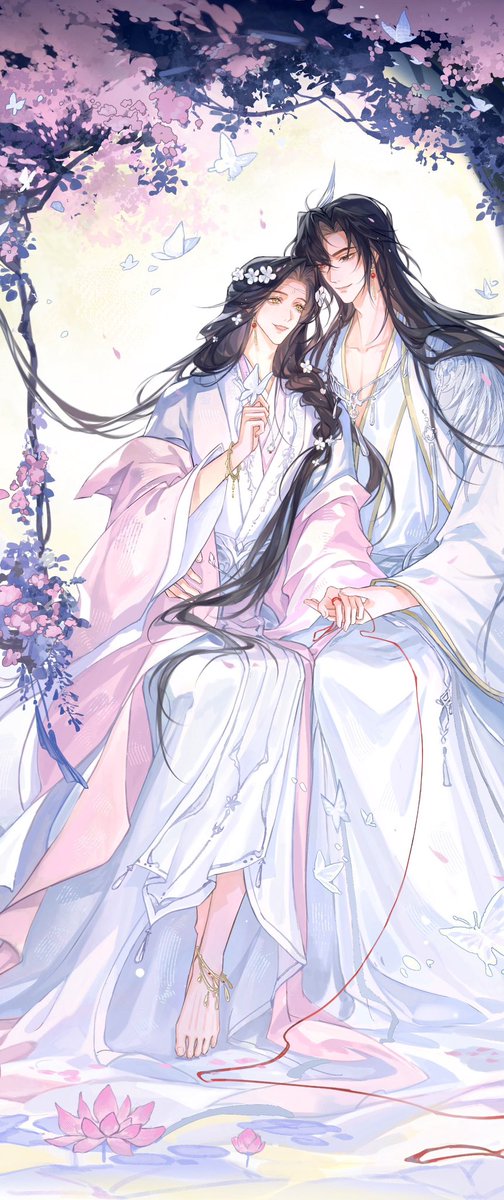 ghostcitynanny's tweet photo. #TGCF #Hualian 
Happy Mid Autumn Festival🎑
Sect Leader Hua Cheng and Flower God Xie Lian’s secret late night date at the Heavens’s 🪷 Lotus Pond at XianLe Palace beside the moon 🌕 ✨

*LianLian WILL wear anklets given by FaFa in all of my cm arts 🥰 https://t.co/H0PEWj4dw0