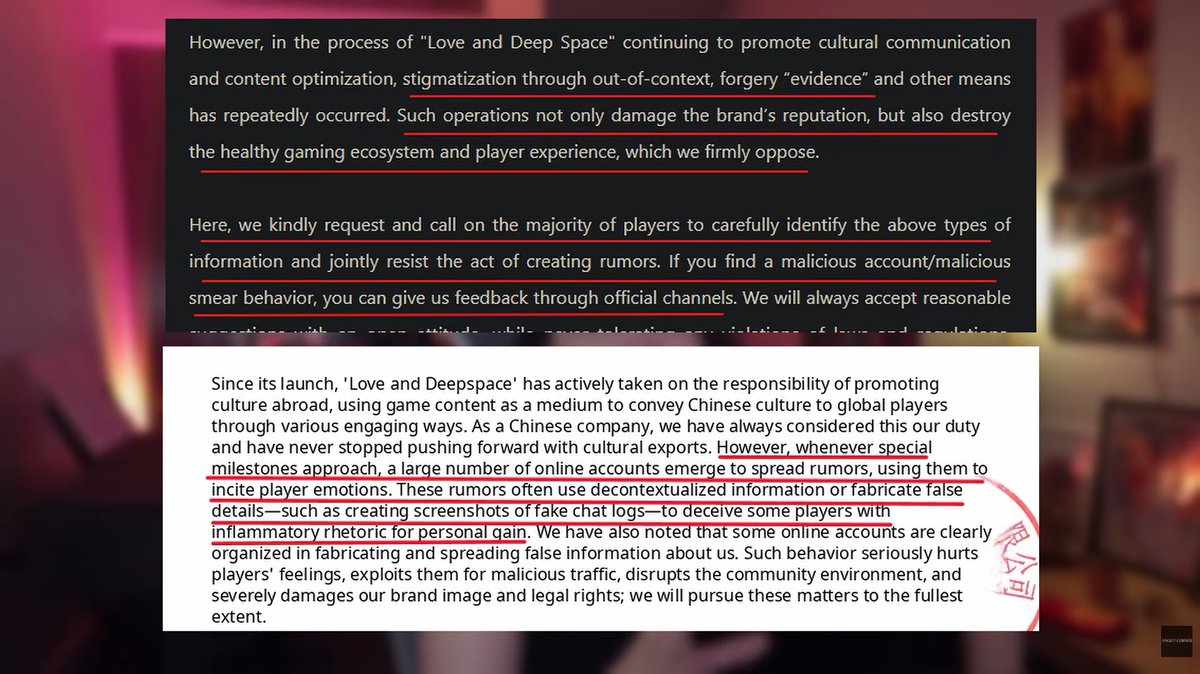 Scy_0n's tweet photo. Still doubting that this chaos is connected to a smear campaign and believe it’s solely the result of Infold/Papergames bizarre decisions, think again.

They made a very similar statement back in 2025, using the same narrative we’re seeing now. The similarities are hard to ignore https://t.co/m85WCkhn7v