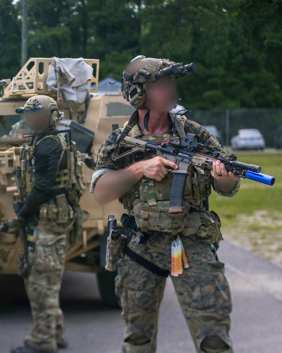 SFBOYS08's tweet photo. 🇺🇸  3rd Special Forces Group (Airborne), U.S. Marine Raiders assigned to the 2nd Raider Battalion, and Pararescuemen assigned to the 21st Special Tactics Squadron during exercise Storm Flag Pope on Camp Lejeune, July 17, 2026. https://t.co/ufbQ3p8E9W