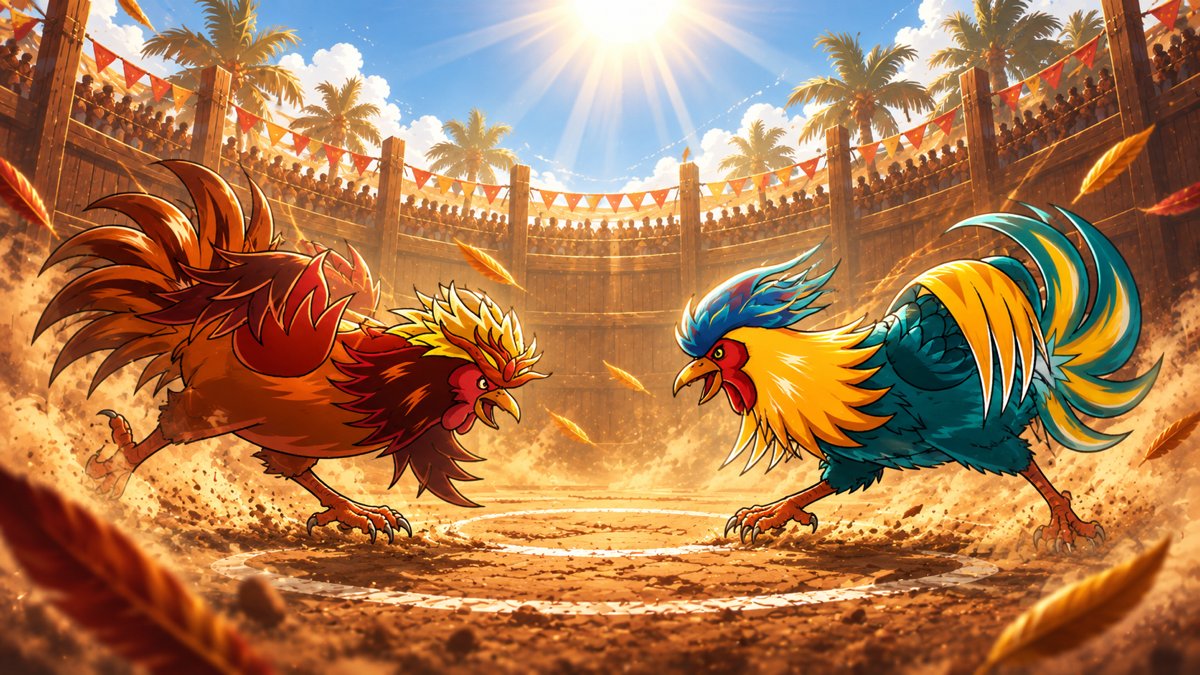 PlayChickenSaga's tweet photo. Season 4.2 High Noon is now LIVE! 🌤️

BIGGER prizes: 7,875,000 $COCK 💰
BIGGER Liwayway pool: 250,000 $COCK daily 🐦‍🔥

Not to mention that all onchain activity contributes to the Grand Final Tournament prize pool. 

🎮@PlayChickenSaga now: https://t.co/F5fIn7C2Rz https://t.co/VEvGzbSdSx