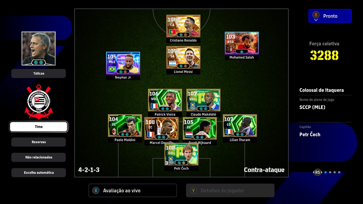 PdrTorres_'s tweet photo. @MatiasGavioes A força coletiva é a mesma, mas seu time parece ser mais montado que o meu. Tenta treinar naquela divisão contra IA, é um bom treino. Não sei como é seu contra-ataque rápido, mas tenta tocar mais a bola, o jogo não precisa ser rápido o tempo todo. E se quiser add dps fica vontade https://t.co/1kIDIVcH4M