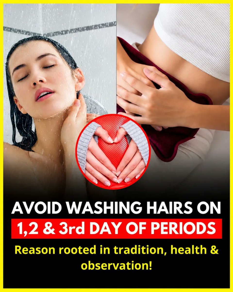 williamlopezhbl's tweet photo. Many women are advised not to wash their hair during the first three days of their period. This post explores the traditional, physical, and wellness-based reasons behind that advice, helping you make the best choice for your body. https://t.co/SCCwXeM4C1