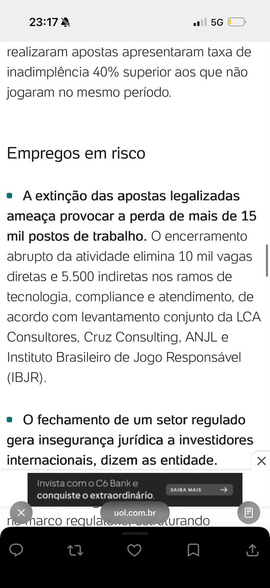 SerAleatorio01's tweet photo. @corredrigo @NathanO81748232 @cassiamvijo @_matheusfla Enquanto você me chama de mongoloide, a própria matéria que você tá spammando link refuta oq você está dizendo.
Leia a primeira print da sua matéria: “provoca a perda de mais de 15 mil postos de trabalho” enquanto você diz que não gera emprego…
bem eu que devo ser mongoloide… https://t.co/GSK6tr1g3F