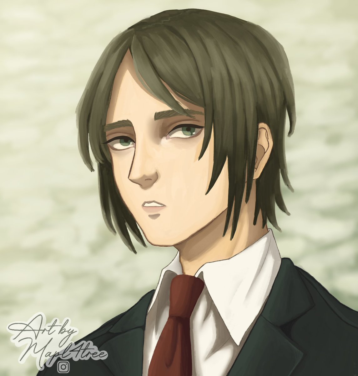 Mapl4Tree's tweet photo. A drawing of Eren I drew about a year ago to find my own artstyle.
#aot #erenyeager #attackontitanfanart #snk #shingekinokyojin https://t.co/dY5wJYI8la