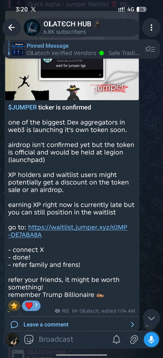 Olatech_trader tweet picture