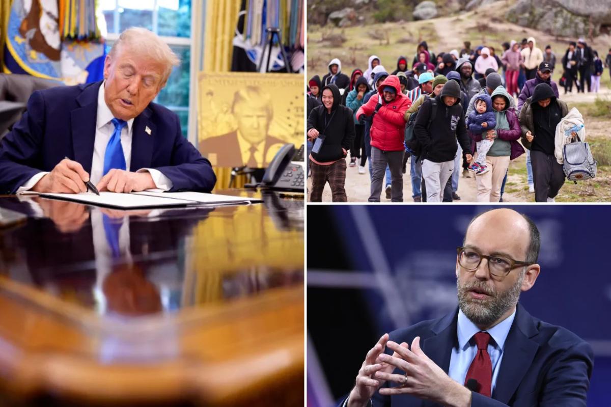 nypost's tweet photo. Trump cancels nearly $1B in funding for illegal immigrants and race-focused programs in new 'pocket' rescission https://t.co/LeFOaVnH4l https://t.co/h2jihMEKgI